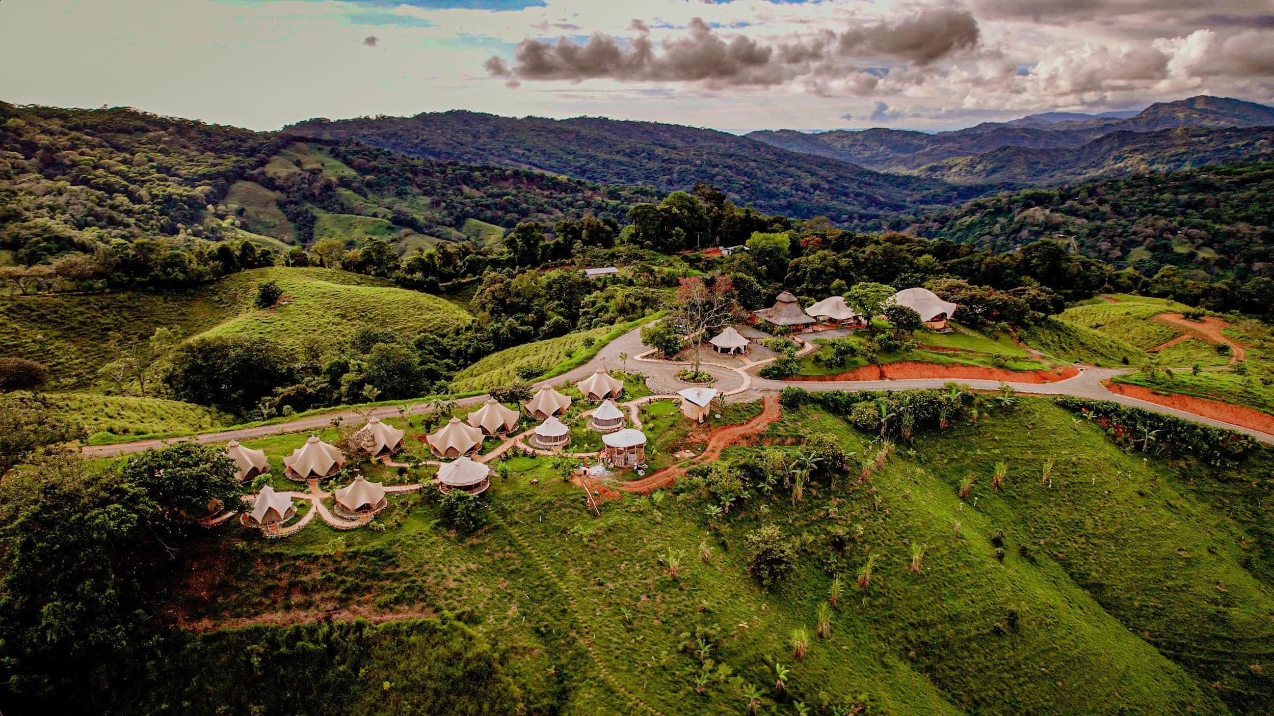 Aerial view of the Holos residential land