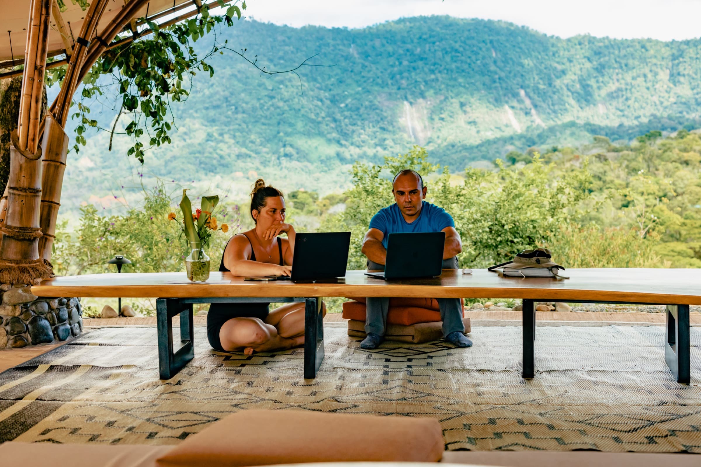 Serene coworking spaces